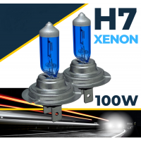 2бр 100w Автокрушки крушки H7 12v 100w Xenon