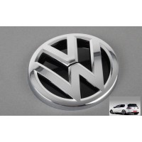 задна емблема сива хром за VW Golf 7 MK7 110mm