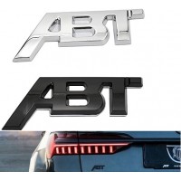Емблема лого ABT AUDI АБТ sport хром или черен гланц различни размери